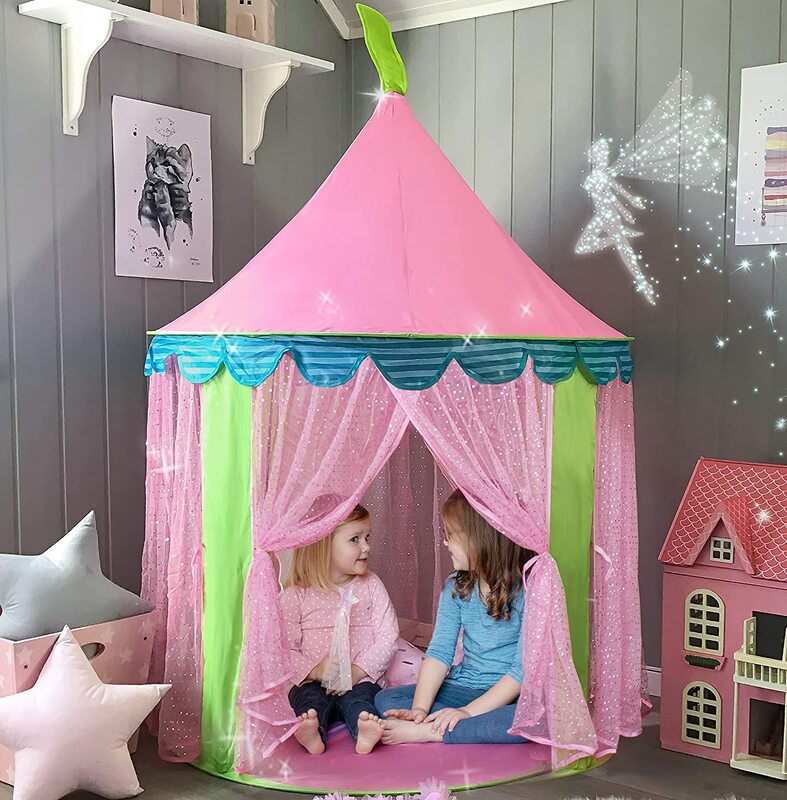 Tenda per bambini tende pieghevoli Play House per bambini Teepee tende giocattolo per bambini Tipi Infantil Indoor Ball Pit Princess Castle