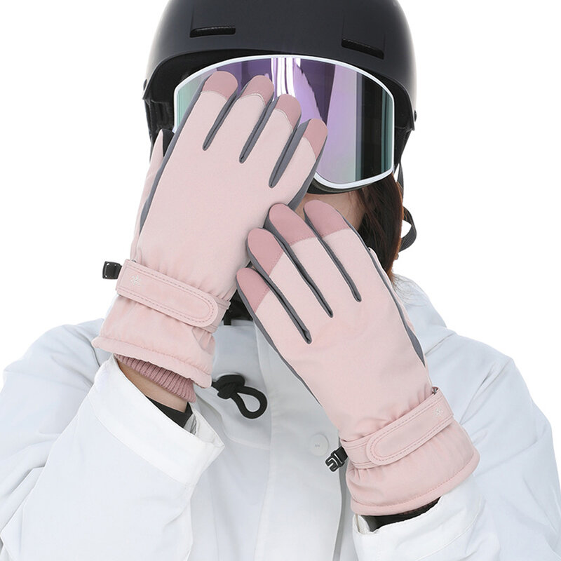 Ski Gloves Touchscreen Waterproof Windproof Winter Women Snowboard Gloves for Running, Biking, Workout