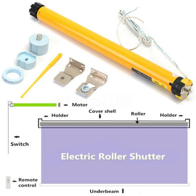 DIY 315*25mm Electric Curtains  Roller Blind Shade Tubular Motor 24V DC 300mA 7.2W 30RPM  for Roller Blinds With Hoder Kit