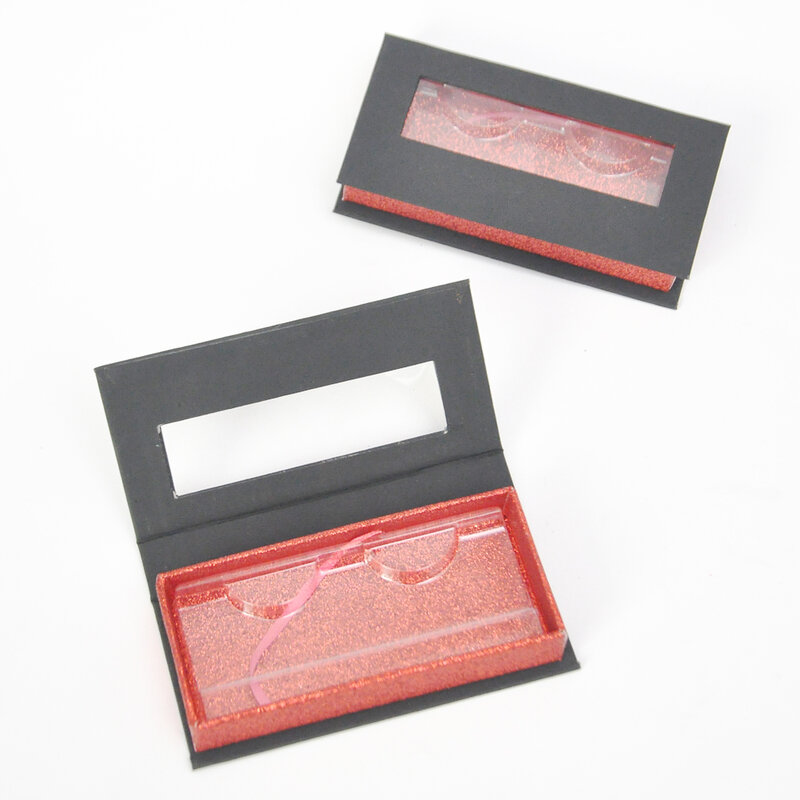 Wholesale  custom logo lash boxes packaging eyelash box faux cils 25mm mink eyelashes strip square magnetic case bulk vendors