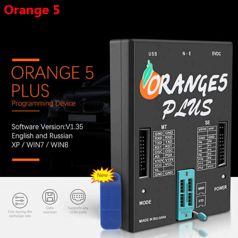 Programador OEM Orange 5 ECU, programador Orange 5 V1.34 V1.36 Plus V1.35 Plus V1.35, Hardware de paquete completo + Software de función mejorada