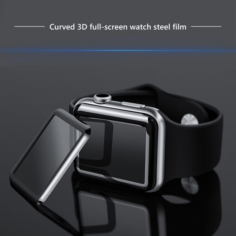 กระจกนิรภัยป้องกันหน้าจอ44/40มม.สำหรับApple Watch Series 4/5 Anti-Scratch 3D HDป้องกันฟิล์มสำหรับIWatchอุปกรณ์เสริม