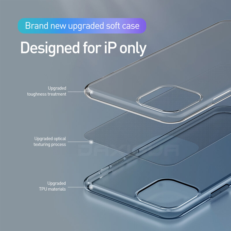 Funda de teléfono de TPU suave transparente de lujo para iPhone 12 11 Pro Max 7 8 6s Plus 7Plus 8Plus X XS MAX XR transparente para 5 5s SE 6s Plus