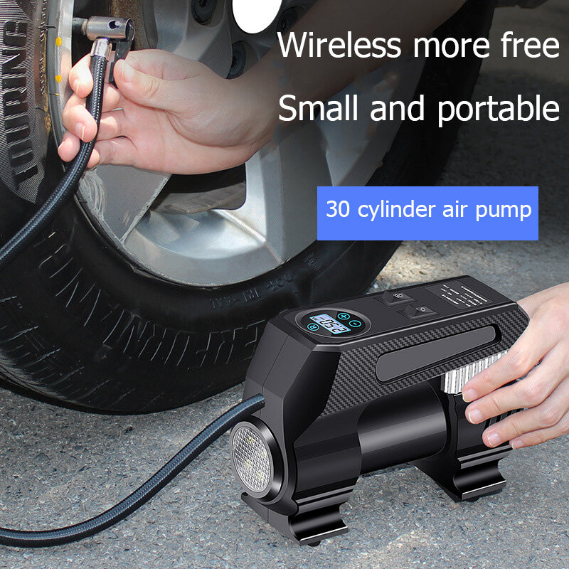 Compressore d'aria portatile 12V pompa per bicicletta pompa per pneumatici per auto gonfiatore per pneumatici compressore per gonfiaggio pneumatico per bici elettrica per auto