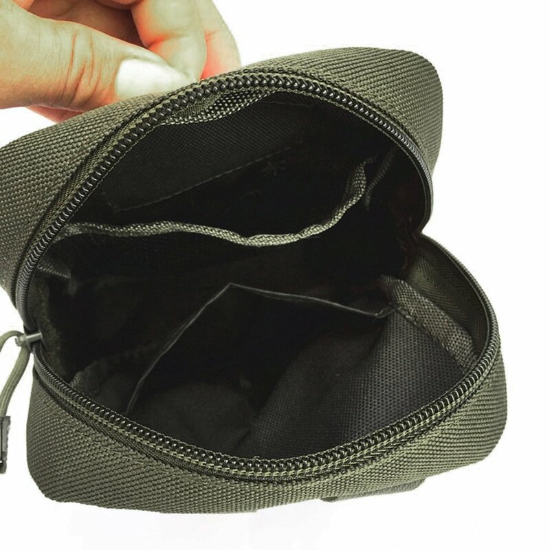 Multifunction Bag Zipper Closure Storage Bag Small Waist Pack Outdoor Backpack Attachment Camping Hiking Pouch
