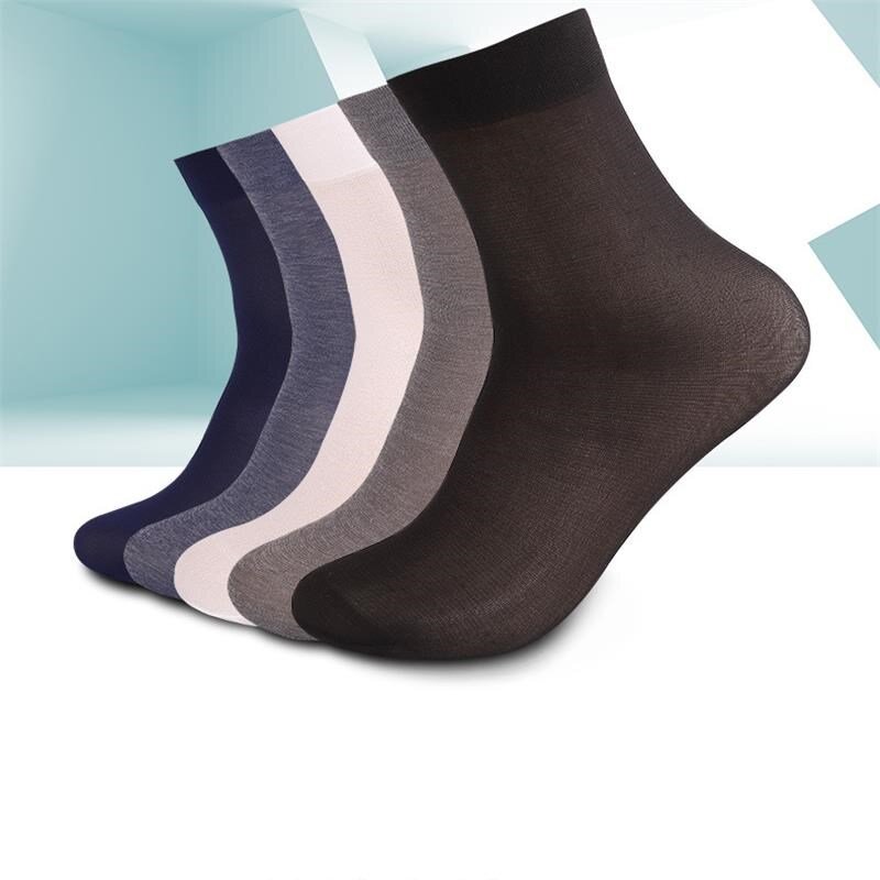 20pairs/lot Men's summer thin section breathable thin socks men's socks high elastic wear-resistant ice silk cool business socks