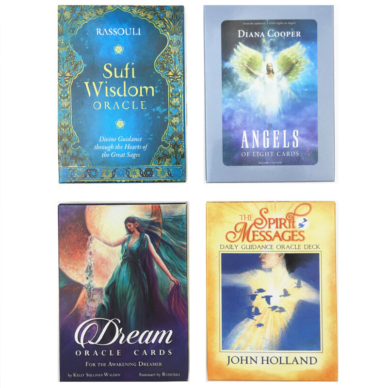 Cartas de oráculo de sueño místico, juego de mesa de Tarot, mensajes del espíritu, oráculo de sabiduría Sufi, ángeles de luz, 2020