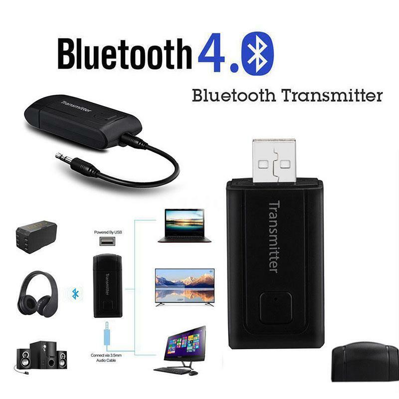 ขั้นสูง AUX Bluetooth 4.0เครื่องส่งสัญญาณไร้สาย Spotify A2DP 3.5มม.USD FM สเตอริโอเพลงอะแดปเตอร์สำหรับ MP3 MP4 TV PC