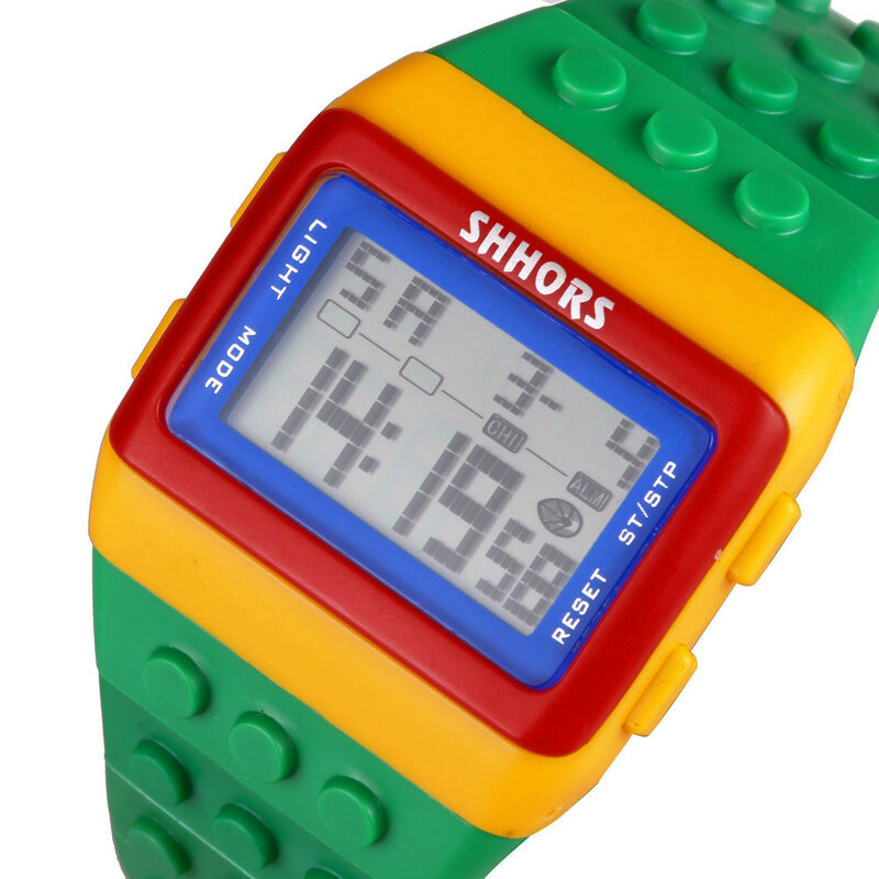 رواية تصميم LED معصم رقمية ساعة للأطفال بنين بنات للجنسين الملونة الإلكترونية ساعة رياضية بنين هدية دروبشيبينغ Q