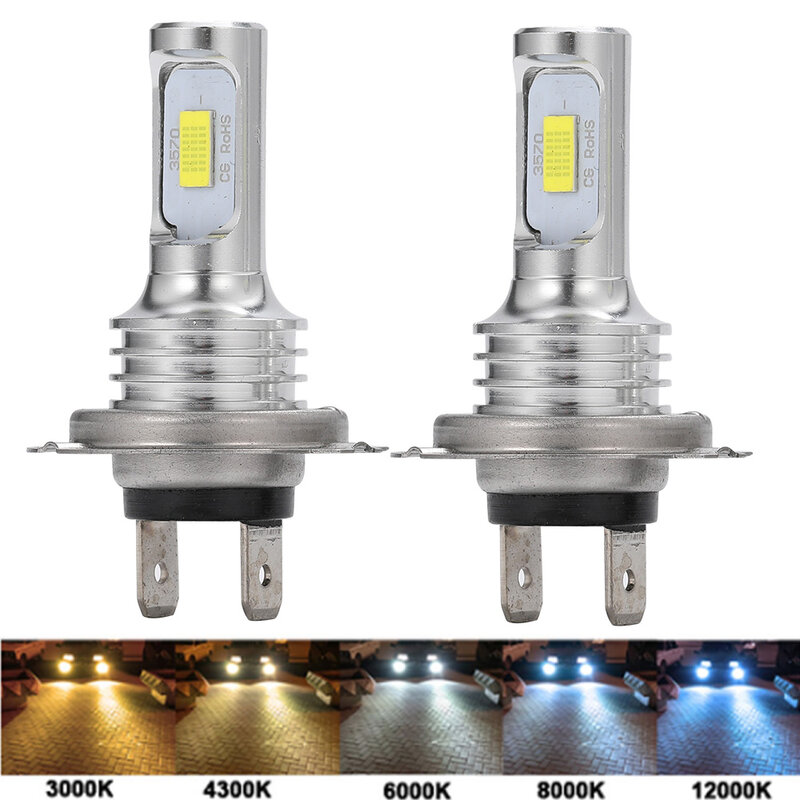 Bombillas LED antiniebla para coche, lámparas de conducción automática, 9005 K, 9006 K, 12V, 24V, H4, H7, H11, H8, H9, H16JP, H1, H3, 6500, 3000, 2 uds.