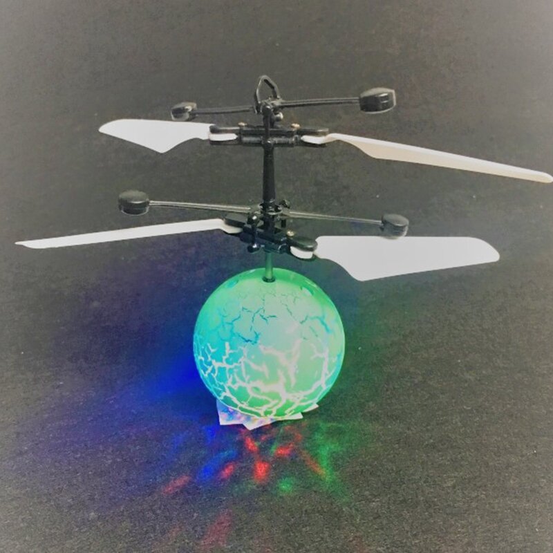 적외선 유도 드론 비행 플래시 LED 조명 공 헬리콥터 어린이 아이 장난감 제스처 감지 원격 제어 u를 사용할 필요가 없습니다