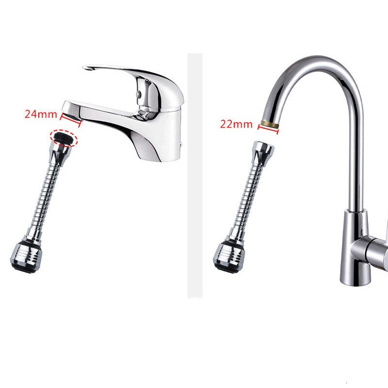 Modes 360 Rotatable Bubbler Water Saving High Pressure Nozzle Filter Tap Adapter Faucet Extender Bathroom Kitchen Accessories