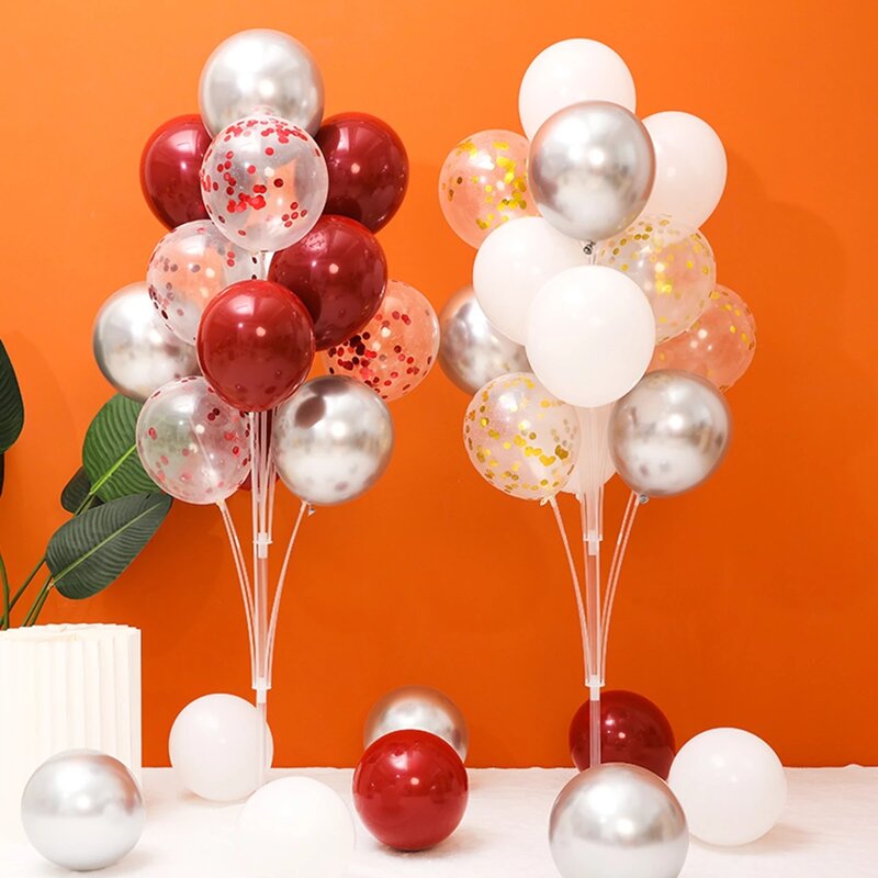 Stojak balonowy uchwyt balonowy kolumna balonowa wsparcie akcesoria do balonów dekoracje na przyjęcie urodzinowe Baby Shower dekoracje weselne