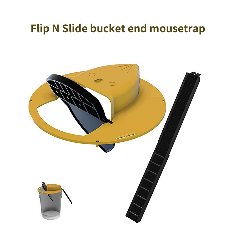 마우스 트랩 재사용 가능한 플라스틱 스마트 마우스 트랩 플립 슬라이드 버킷 뚜껑 마우스 쥐 마우스 트랩 안전 쥐덫 포수 сад оогород