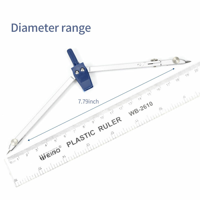 YG006 5Pcs Set Plastik + Logam Geometri Busur Derajat Gambar Sekolah Kompas Set Matematika Siswa Berkualitas Tinggi