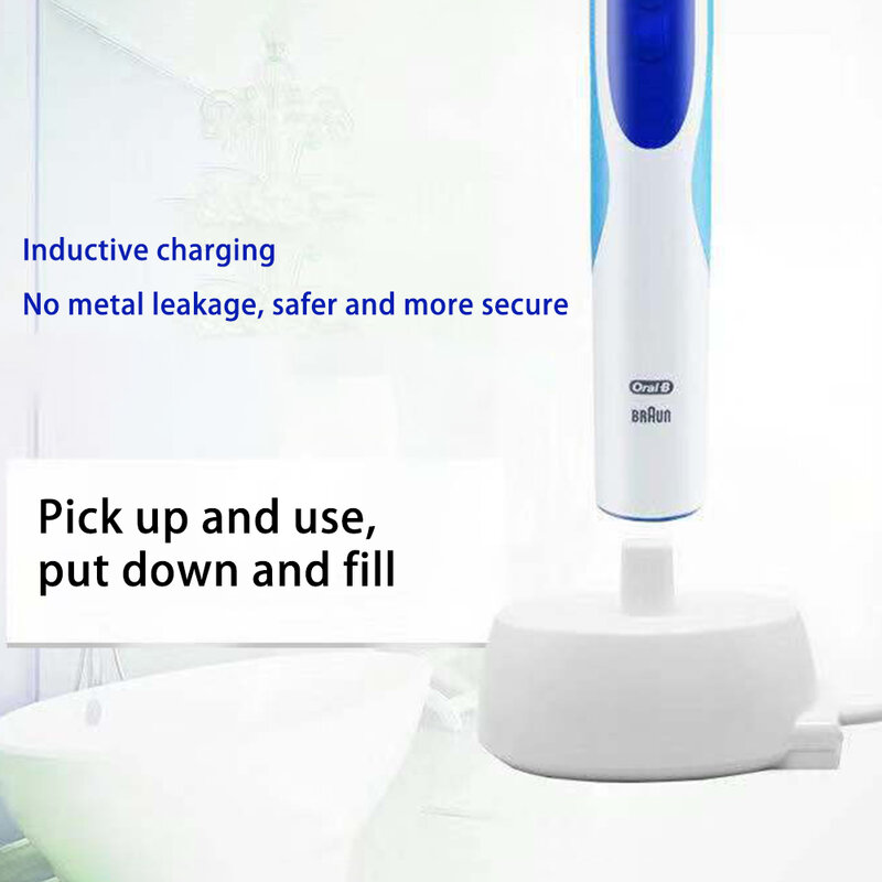 Electric Toothbrush Stand Charger EU Plug Replacement for Braun Oral B Series D12 D20 for Home Bathroom Tools