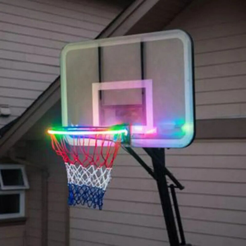 Increíble aro de baloncesto-tira de luz Led activada por Sensor 8 modos de Flash caja de baloncesto Led barra de luz colorida