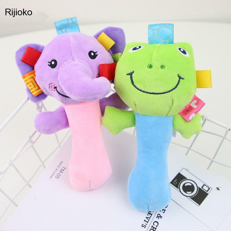 Newborn Baby Toys 0-12 Months Cartoon Animal Baby Plush Rattle Mobile Bell Toy Infant Toddler Early Educational Toys