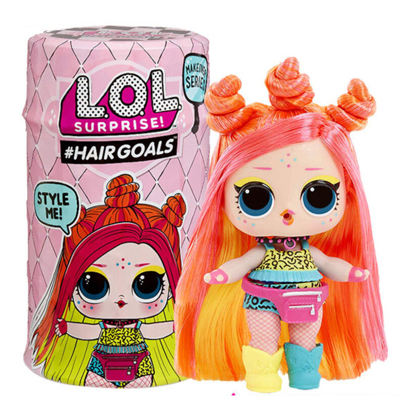 Original lol surpirse bonecas 5th geração cabelo metas diy brinquedo da menina presente de natal