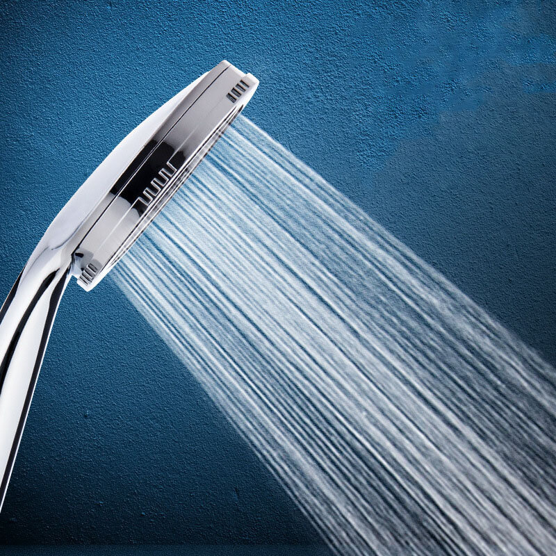1PC Pressurized Nozzle Shower Head  Bathroom Accessories High Pressure Water Saving Rainfall ABS Chrome  Shower Head