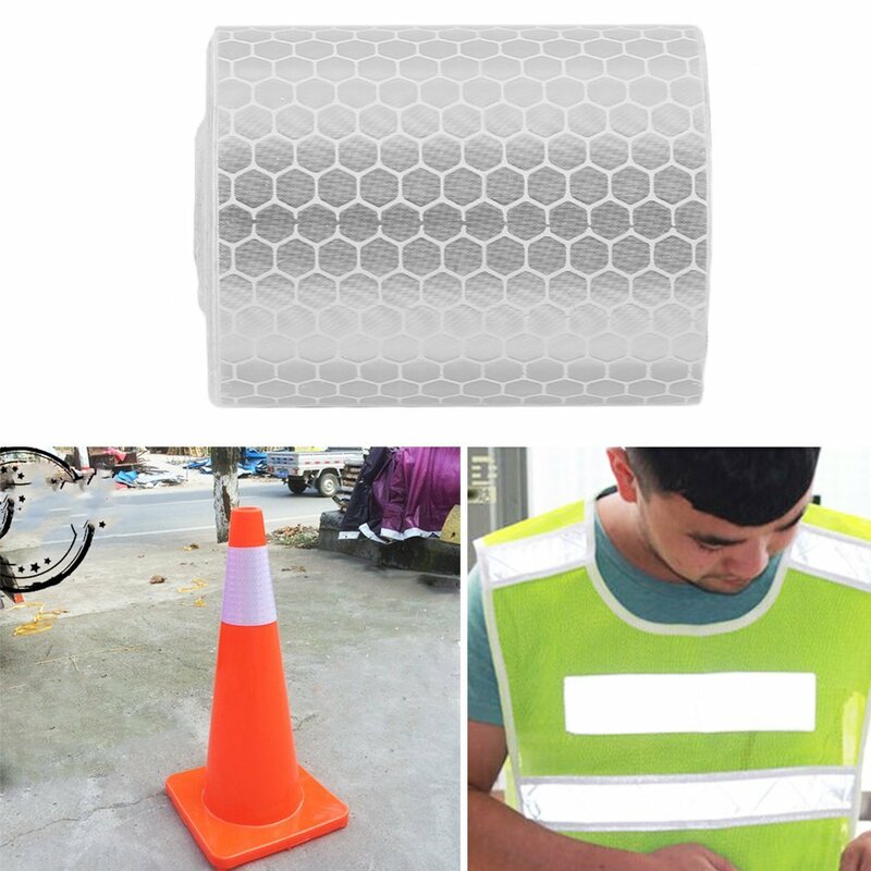 5cmx3m Safety Mark Reflective Tape Stickers For Bicycles Frames Motorcycle Self Adhesive Film Warning Tape Reflective Film