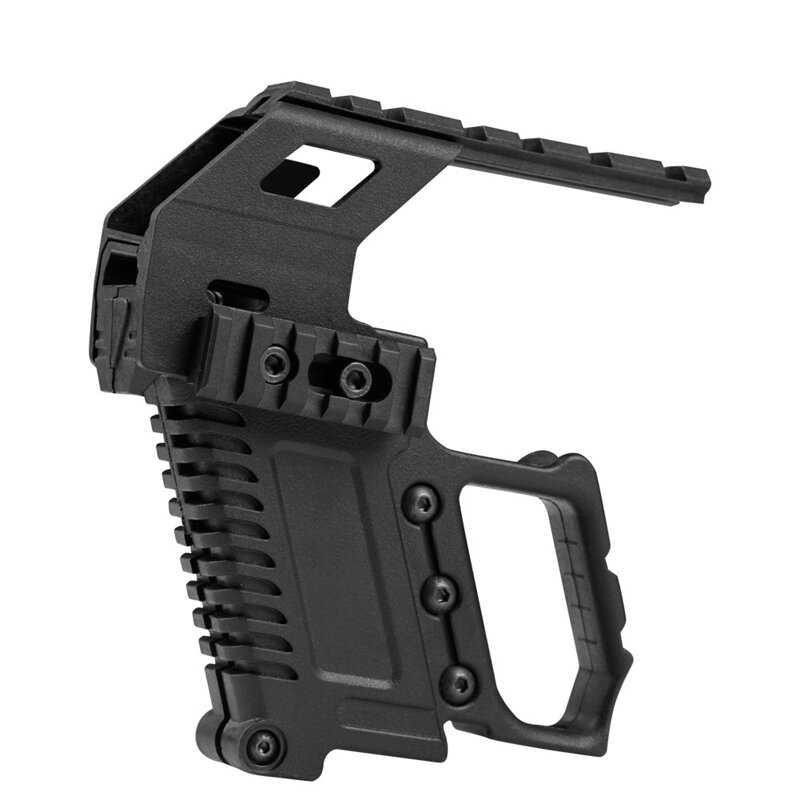 전술 Glock 17 18 19 레일베이스 마운트 20mm Picatinny 로딩 베어링 장치 레이저 손전등 마운트 Airsoft 사냥 액세서리