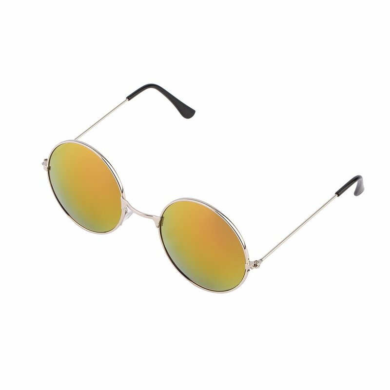 Frauen der Männer der Anti Bunte Spiegel Objektiv Runde Brille Sonnenbrille Vintage Neue Mode Britischen Stil Strand Stil Gläser