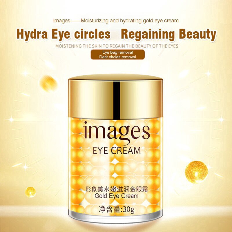 Gold Eye Cream Collagen Moisturizing Eye Gel Remove Eye Bag Dark Circles Remove Anti Wrinkles 30g