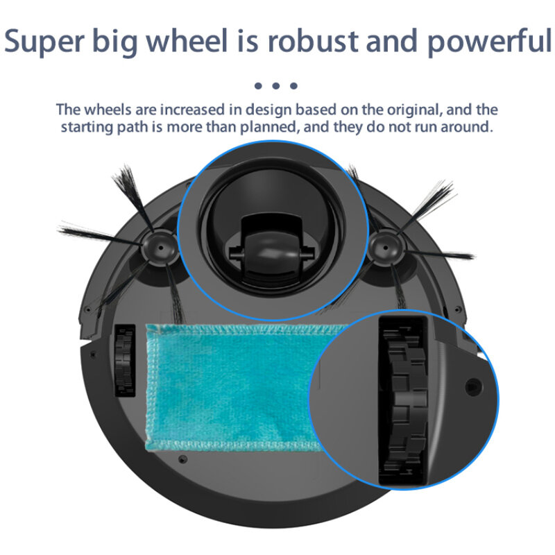 Robô aspirador de pó, sem fio, com controle remoto por aplicativo, automático, inteligente, baixo ruído, conexão bluetooth