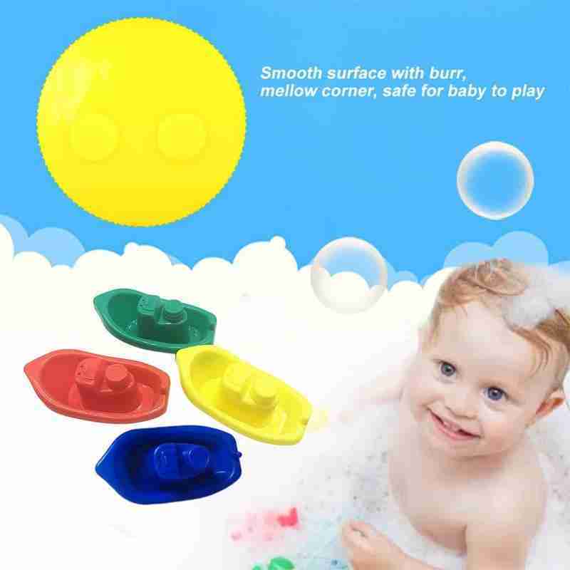 1pcs Baby Bath Play Water Toy Plastic Floating Boat Toy Baby Swimming Beach Floating Ship Toy Baby Educational Bath Toy