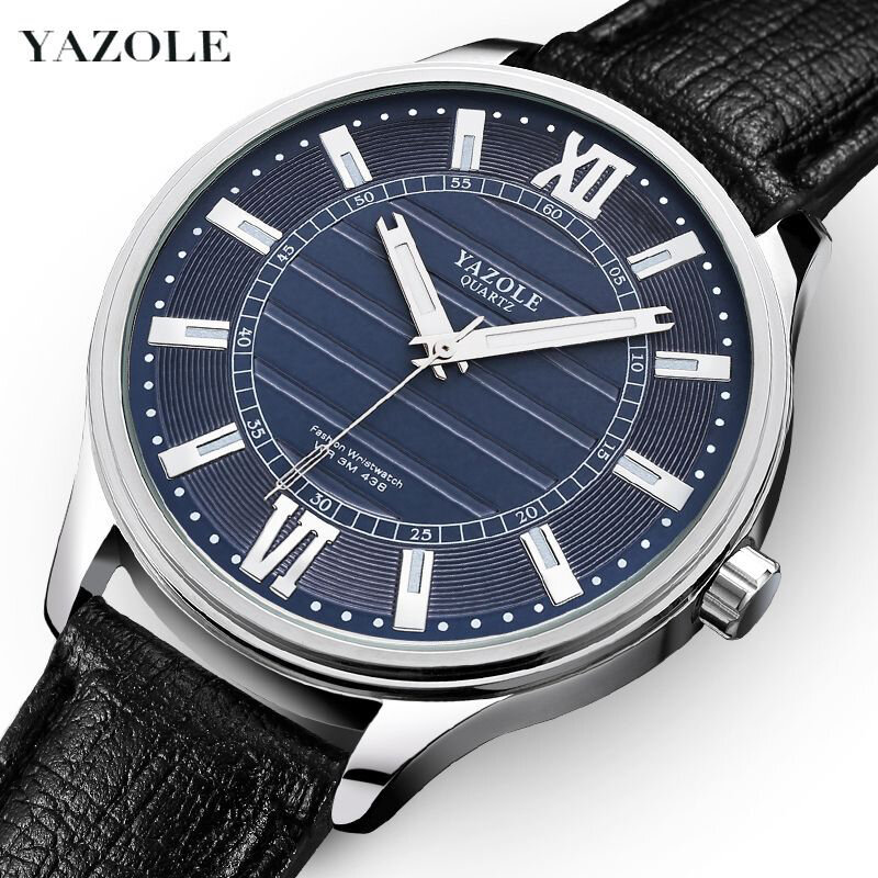 YAZOLE Hardlex Mirror Sport Watch uomo quarzo impermeabile moda Casual orologi da polso da uomo luminosi, ora mondiale