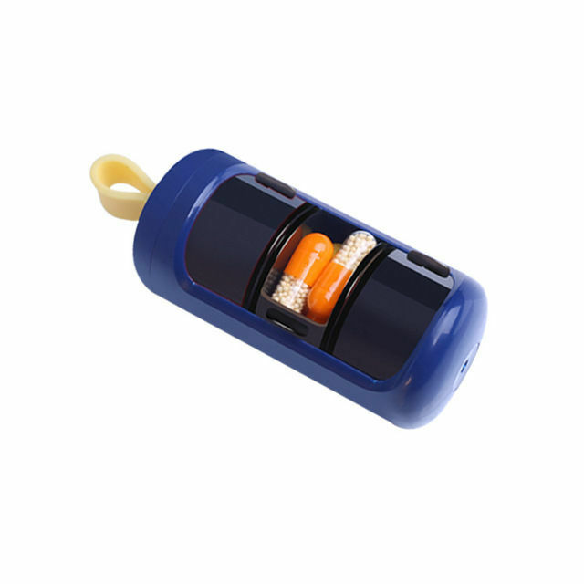 Organizzatore settimanale di pillole BPA gratuito a prova d'umidità per viaggio sigillo portatile Mini 1 giorno scatola per pillole Dispenser per pillole in fibra di grano