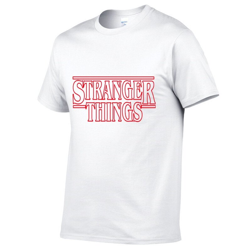 Camiseta de Stranger Things Unisex, camisa de moda de algodón con estampado de letras de Horror de TV, Top Shop, novedad de verano