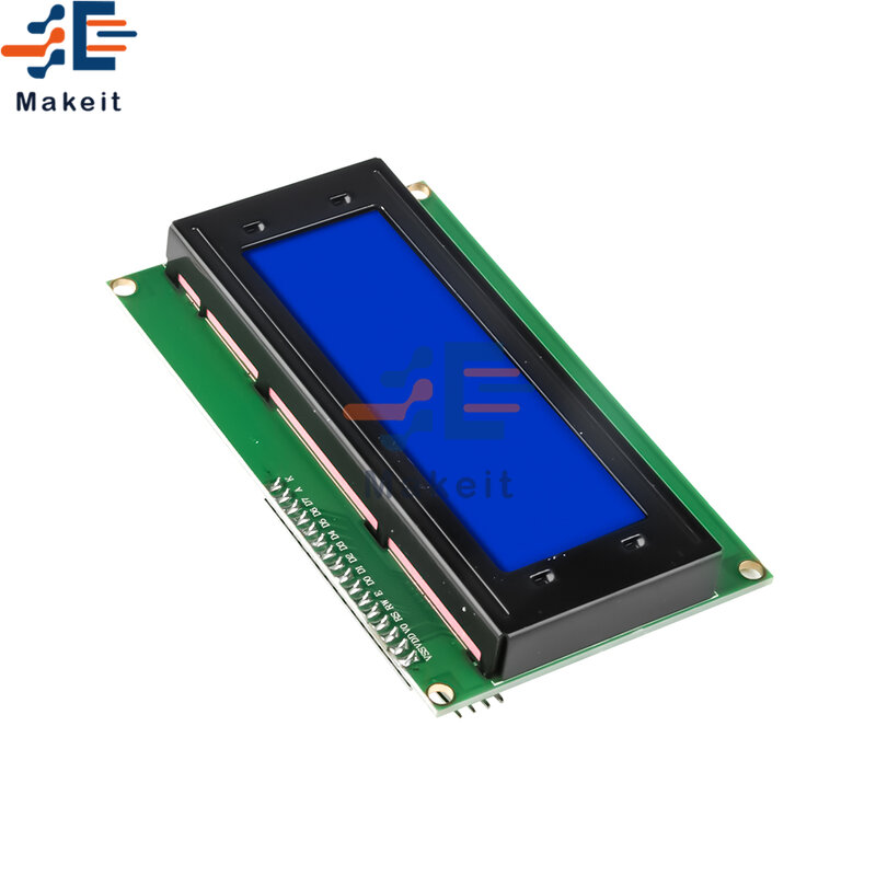 Geel Blauw Display LCD2004 Iic I2C Twi Spi Serial Interface Adapter Module 20X4 HD44780 Karakter Backlight Scherm Voor Arduino