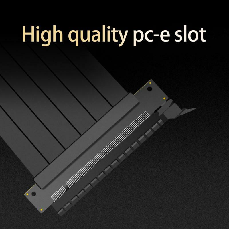 Extensor protegido 15cm 30cm 40 50cm do riser para gpu velocidade total 3.0 pcie x16 riser cabo de extensão da placa gráfica