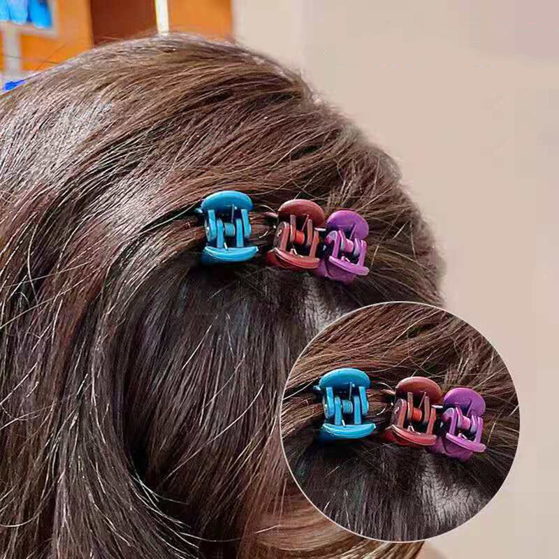 12 unidsset de alta calidad pinzas de plástico para el pelo garras Mini pinzas de moda de chicas cangrejo garra del pelo regalos accesorios para el pelo sin caja 