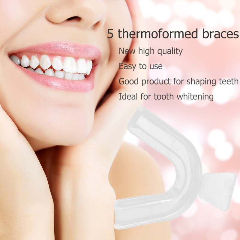 2/4Pc Pelindung Mulut EVA Pelindung Gigi Penjaga Malam Nampan Mulut untuk Bruxism Menggiling Anti-mendengkur Perlindungan Tinju Pemutih Gigi