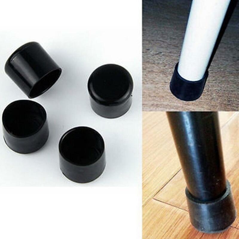 4 Pcs PE Kunststoff Runde Stuhl Bein Caps Covers Gummi Füße Protector Pad Möbel Tisch Abdeckungen 16mm/19mm/25mm/30mm
