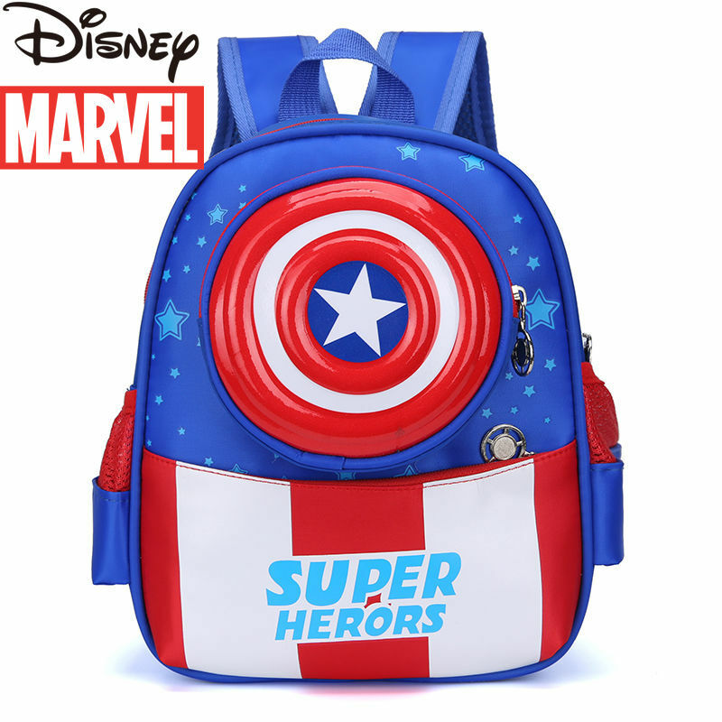 Disney Marvel Avengers Spider-Man Cartoon tornister przedszkole mężczyźni i kobiety Baby Boy plecak fala