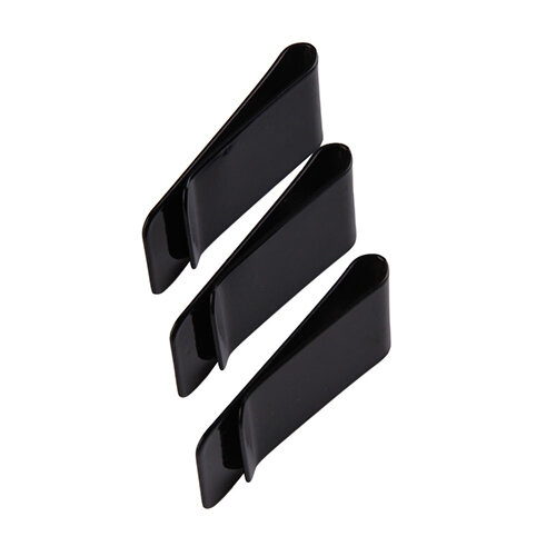 Metal Stainless Steel Money Clips Folder Stripe Print Black Cash Clamp Holder Wallet Slim Card ID Money Clips Men Women