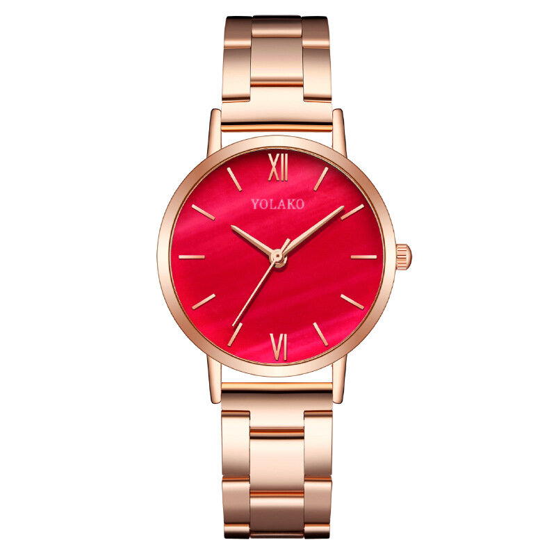 Marca de lujo dama reloj de cristal de las mujeres vestido de diamantes reloj de oro rosa de moda de cuarzo relojes mujer pulsera acero inoxidable
