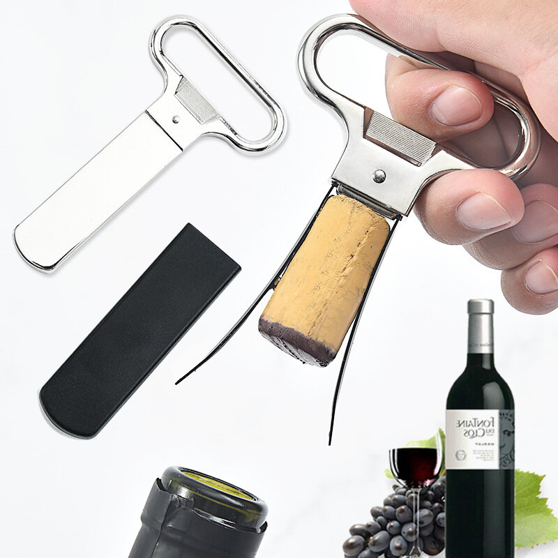 Abridor de vinho saca-rolhas criativo sem danificar cortiça seguro portátil cozinha ferramentas barra acessórios
