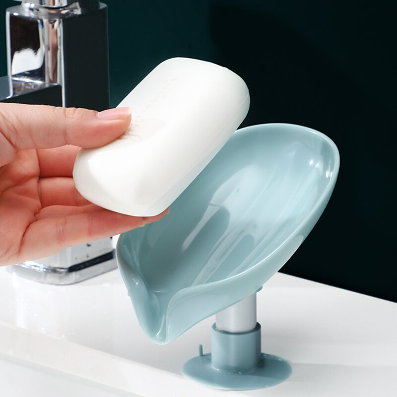 Kształt liścia mydelniczka mydelniczka łazienka uchwyt na mydło pod prysznic mydelniczka gąbka tacka do przechowywania akcesoria do łazienki łazienka Gadge