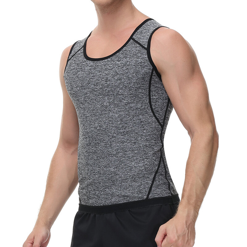 Sauna Vest Voor Mannen Zweet Taille Trainer Body Shaper Workout Shirt Gym Tank Top Oefening Sportkleding Afslanken Shapewear Corset Riem