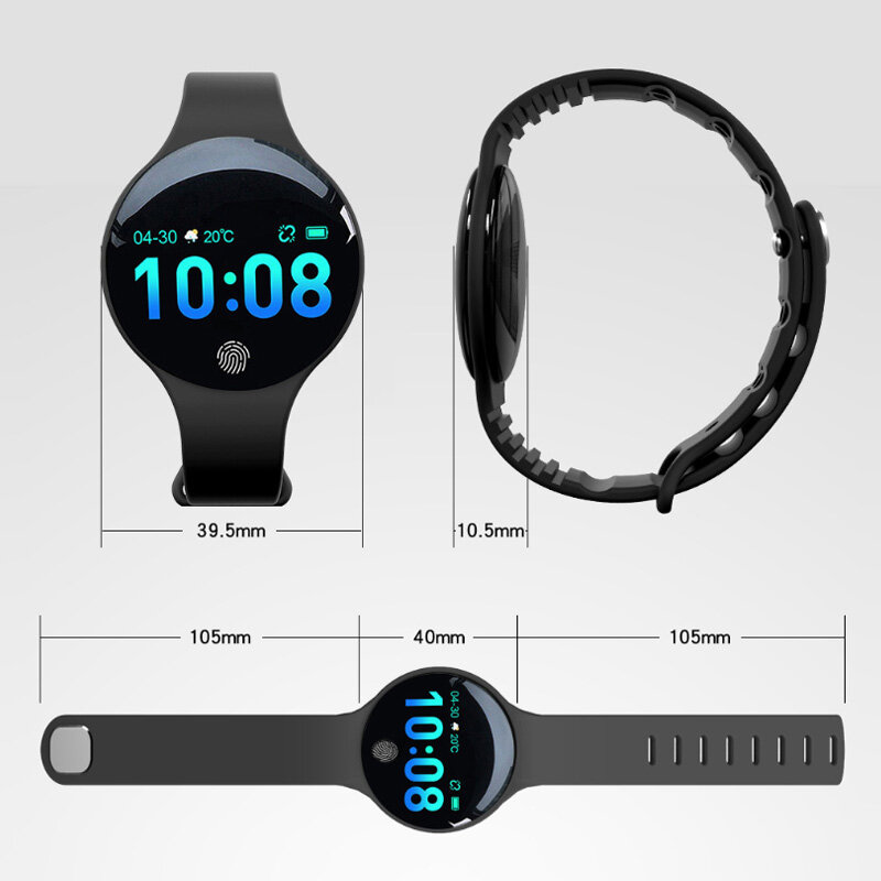 Kleur Touch Screen Smartwatch Bewegingsdetectie Smart Horloge Sport Fitness Mannen Vrouwen Wearable Apparaten Voor Ios Android Iphone