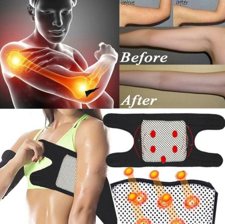 Gewichtsverlies Strap Bandage Magnetische Therapie Zelfopwarming Arm Elleboog Brace Ondersteuning Riem Toermalijn Pijnbestrijding Afslanken Face Lift