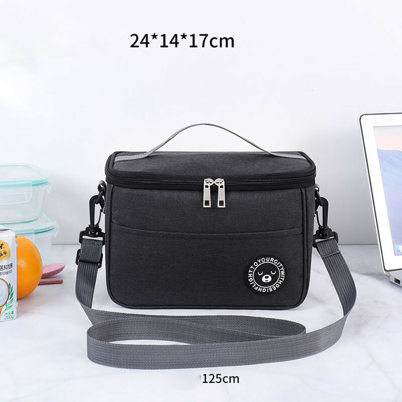 2021 Insulated New Lunch Bag With Heat Insulation Oxford Travel Necessary Picnic Bag For Food Unisex Thermal Bag Food Door Tote