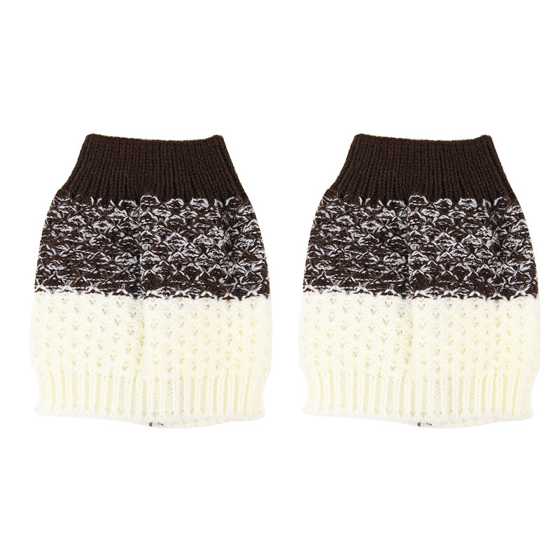 1 paire de manchettes de bottes tricotées au Crochet pour femme et fille, couvre-bottes, chaussettes, couvre-jambes, chauffe-genoux, cadeau d'hiver