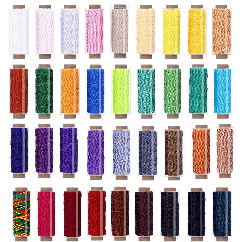 TY KAOBUY-hilo encerado de 36 colores para coser cuero, hilo para coser a mano, cuero y encuadernación, novedad