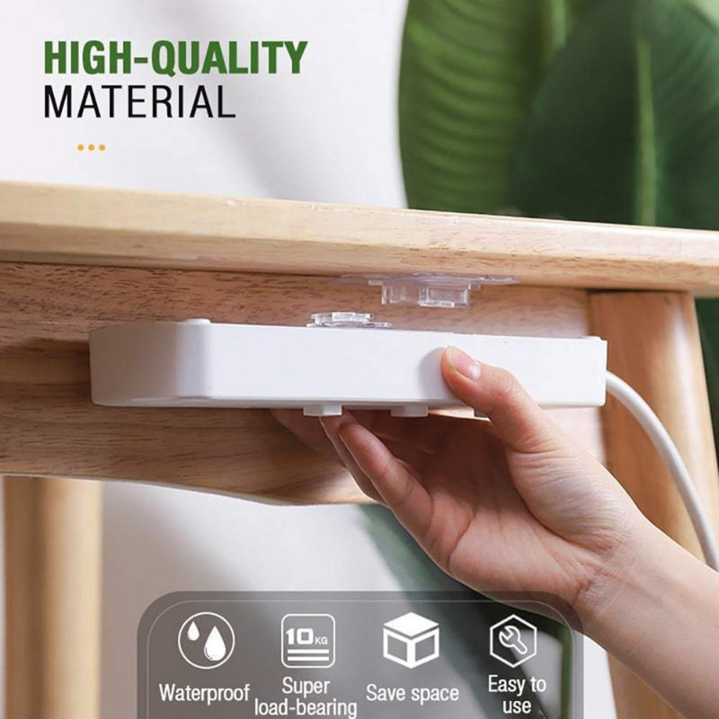 Adhesivo de doble cara cocina colgador de ganchos de pared fuerte de pared transparente de almacenamiento tonto para baño ganchos de cocina